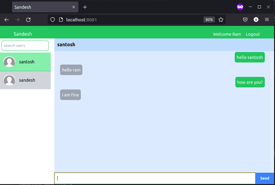 Sandesh (chat app) image